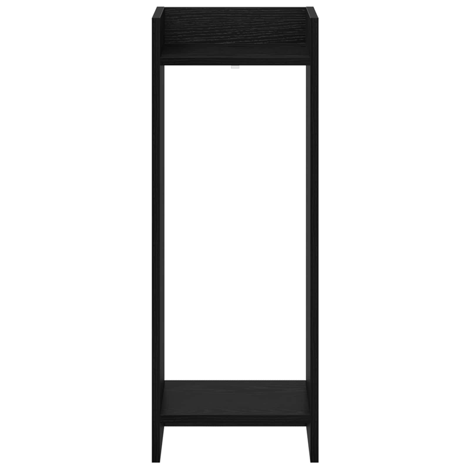 Supporto per piante con lo scaffale Rovere Nero 30 x 30 x 80 cm | homemem39
