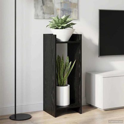 Supporto per piante 2 pcs Rovere Nero 30 x 30 x 80 cm | homemem39