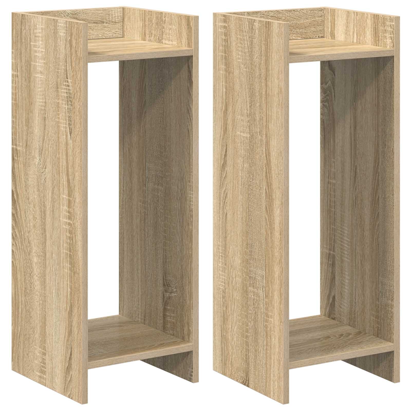 Supporto per piante 2 pcs Rovere Sonoma 30 x 30 x 80 cm | homemem39