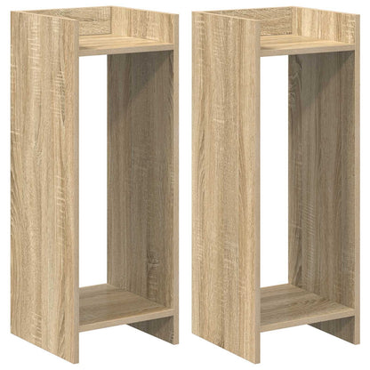 Supporto per piante 2 pcs Rovere Sonoma 30 x 30 x 80 cm | homemem39