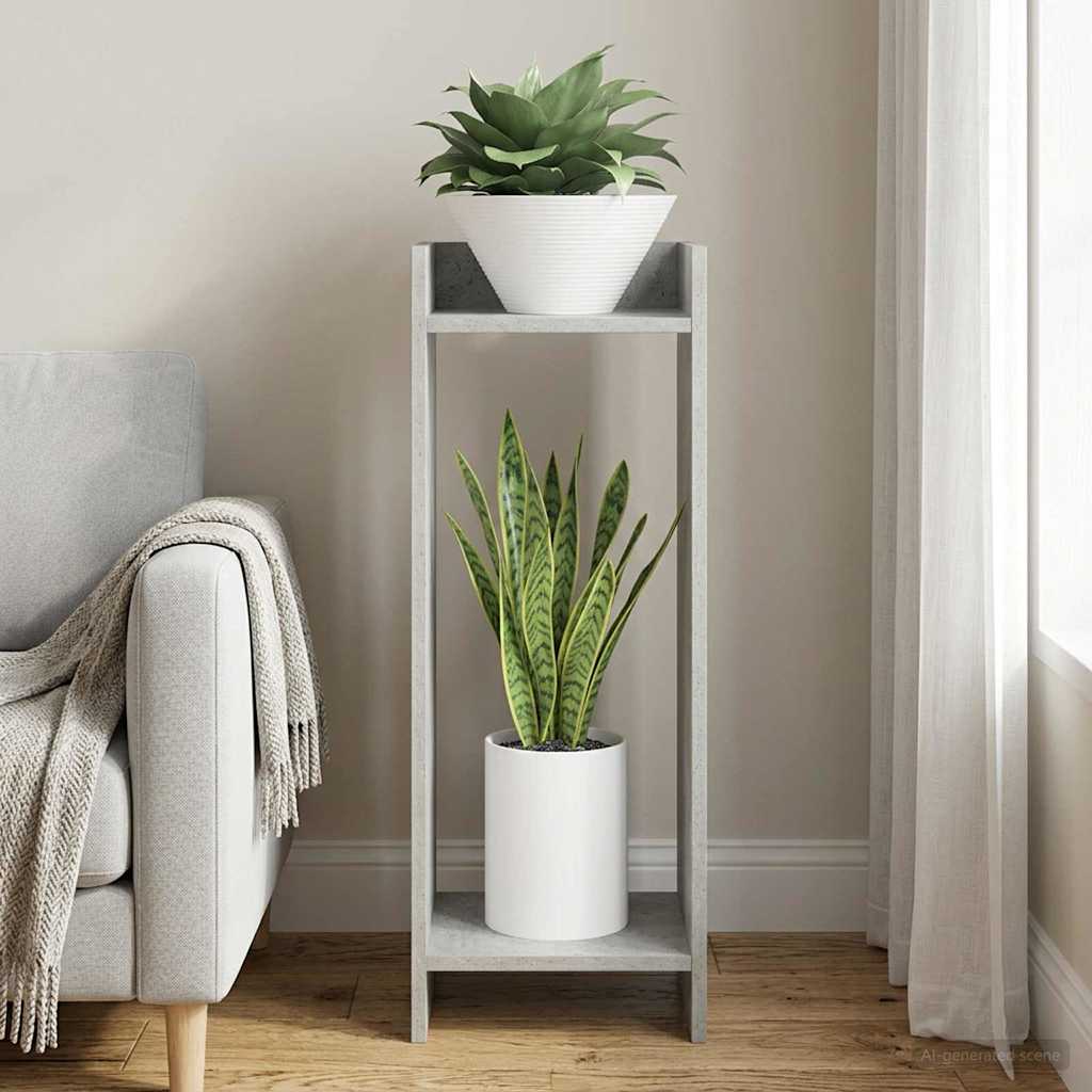 Supporto per piante Grigio Cemento 30 x 30 x 80 cm | homemem39