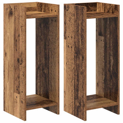 Supporto per piante 2 pcs Legno vecchio 30 x 30 x 80 cm | homemem39