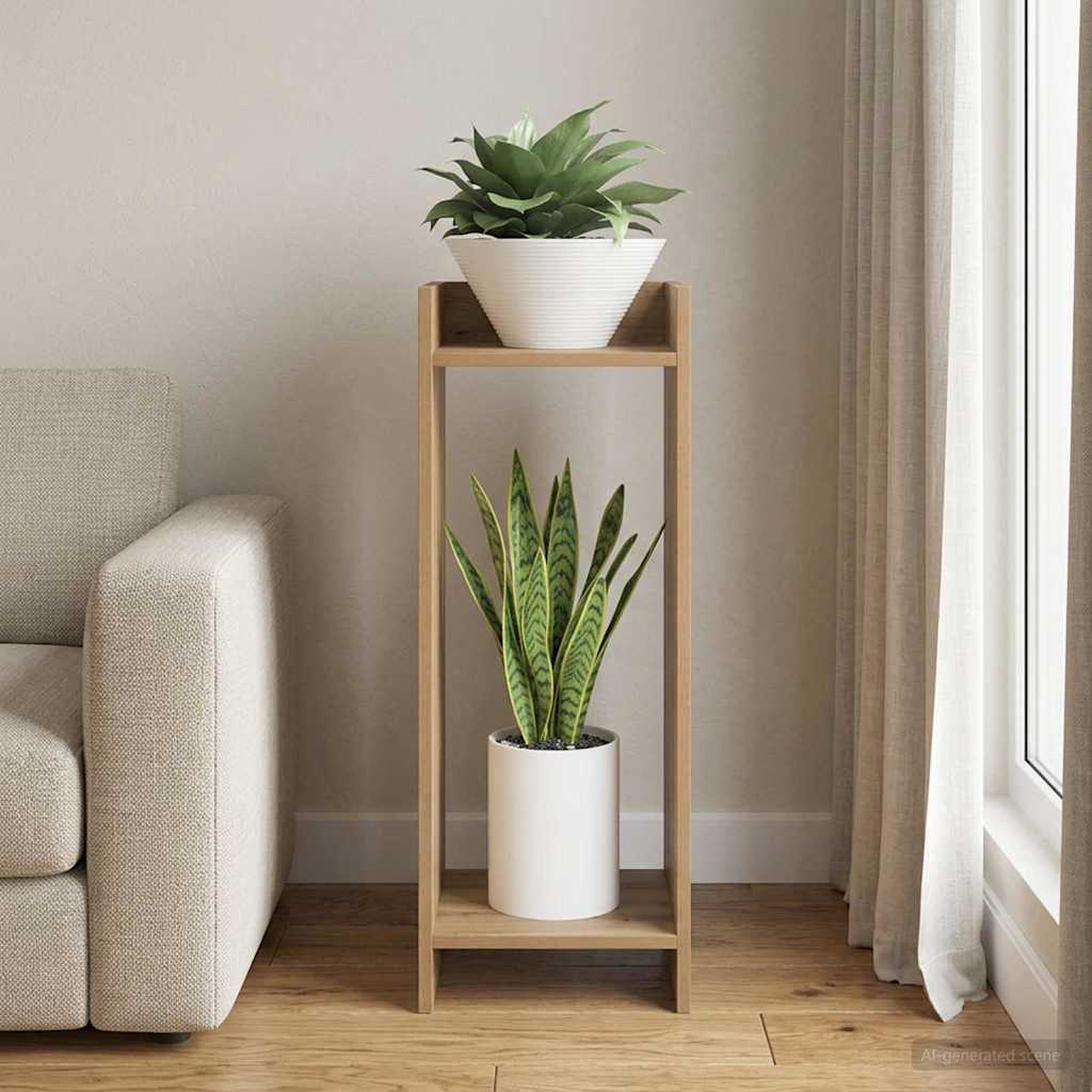 Supporto per piante Rovere Artigianale 30 x 30 x 80 cm | homemem39