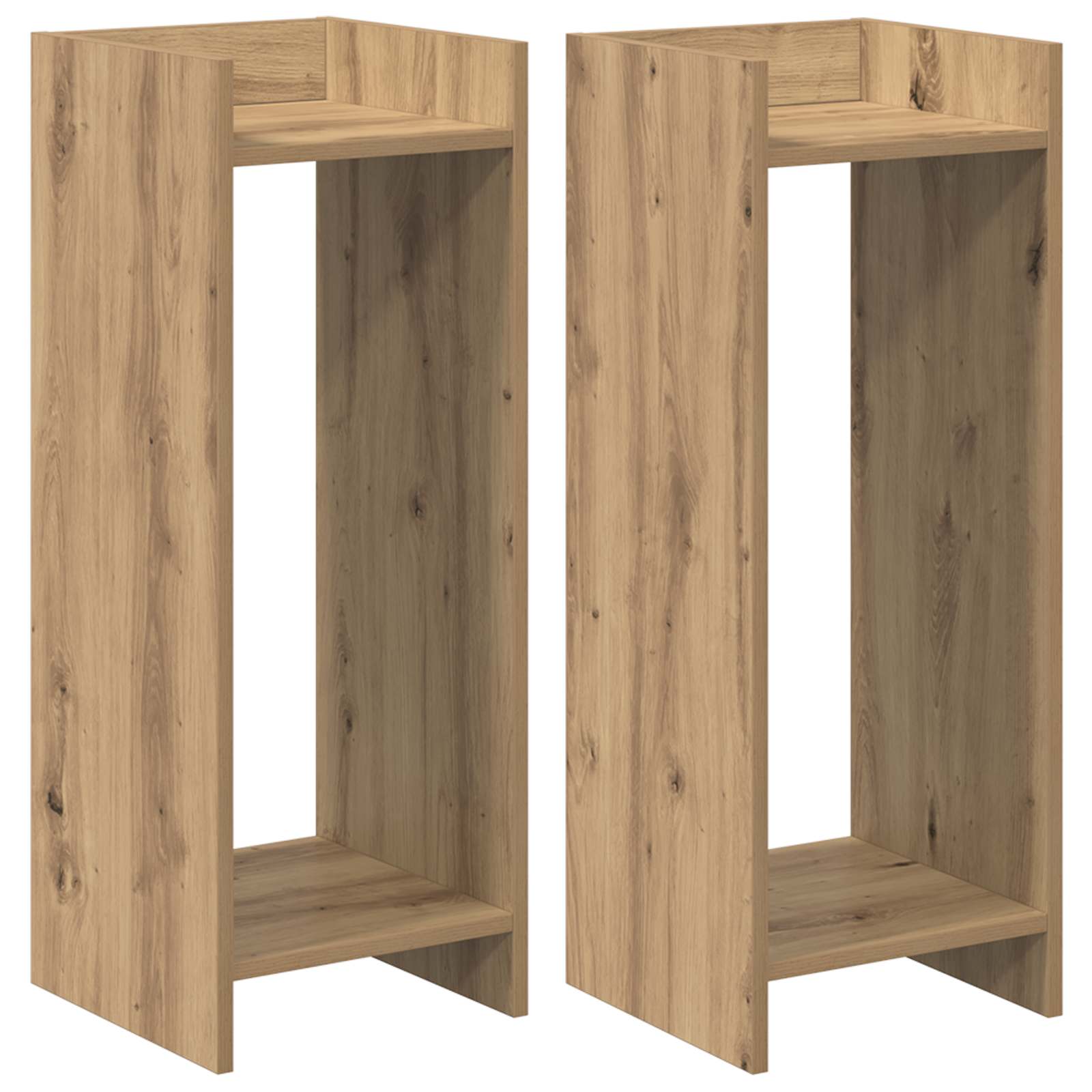 Supporto per piante 2 pcs Rovere Artigianale 30 x 30 x 80 cm | homemem39
