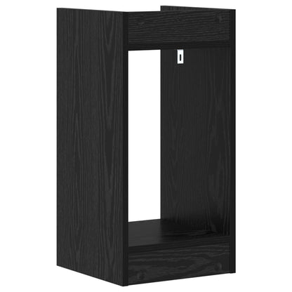 Supporto per piante con lo scaffale Rovere Nero 30 x 30 x 60 cm | homemem39