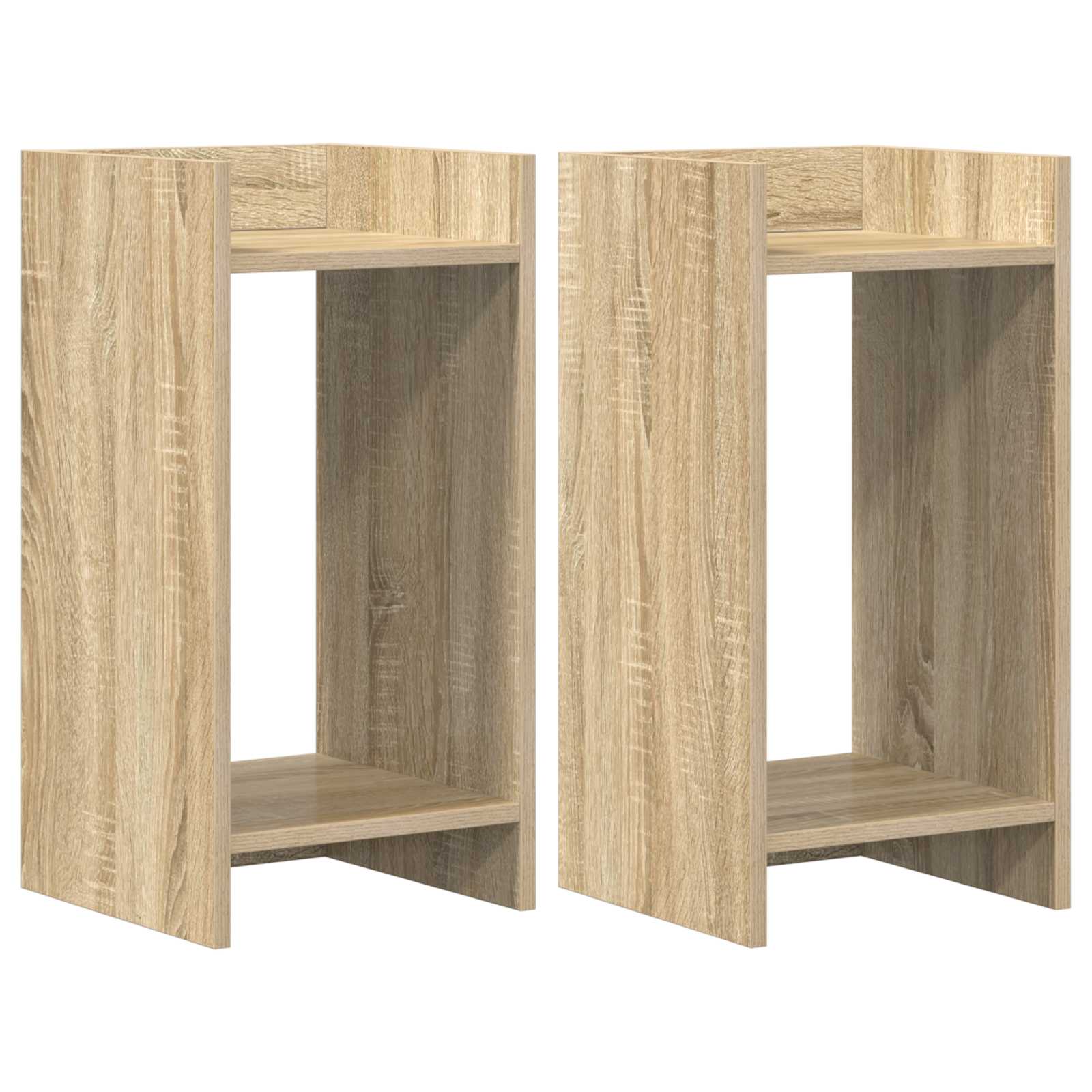 Supporto per piante 2 pcs Rovere Sonoma 30 x 30 x 60 cm | homemem39