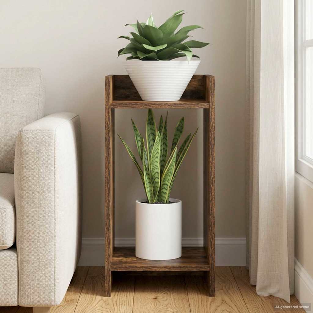 Supporto per piante Quercia Affumicata 30 x 30 x 60 cm | homemem39