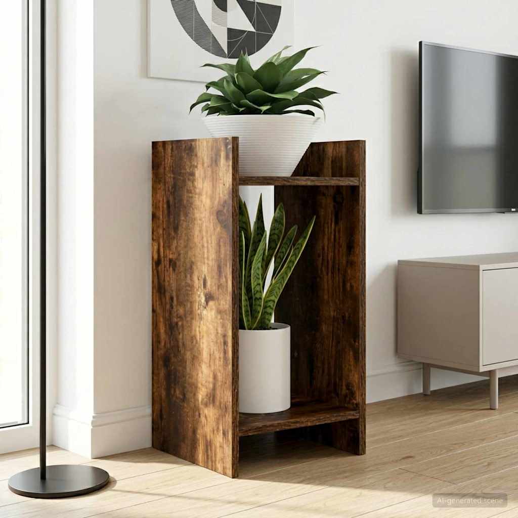 Supporto per piante 2 pcs Quercia Affumicata 30 x 30 x 60 cm | homemem39
