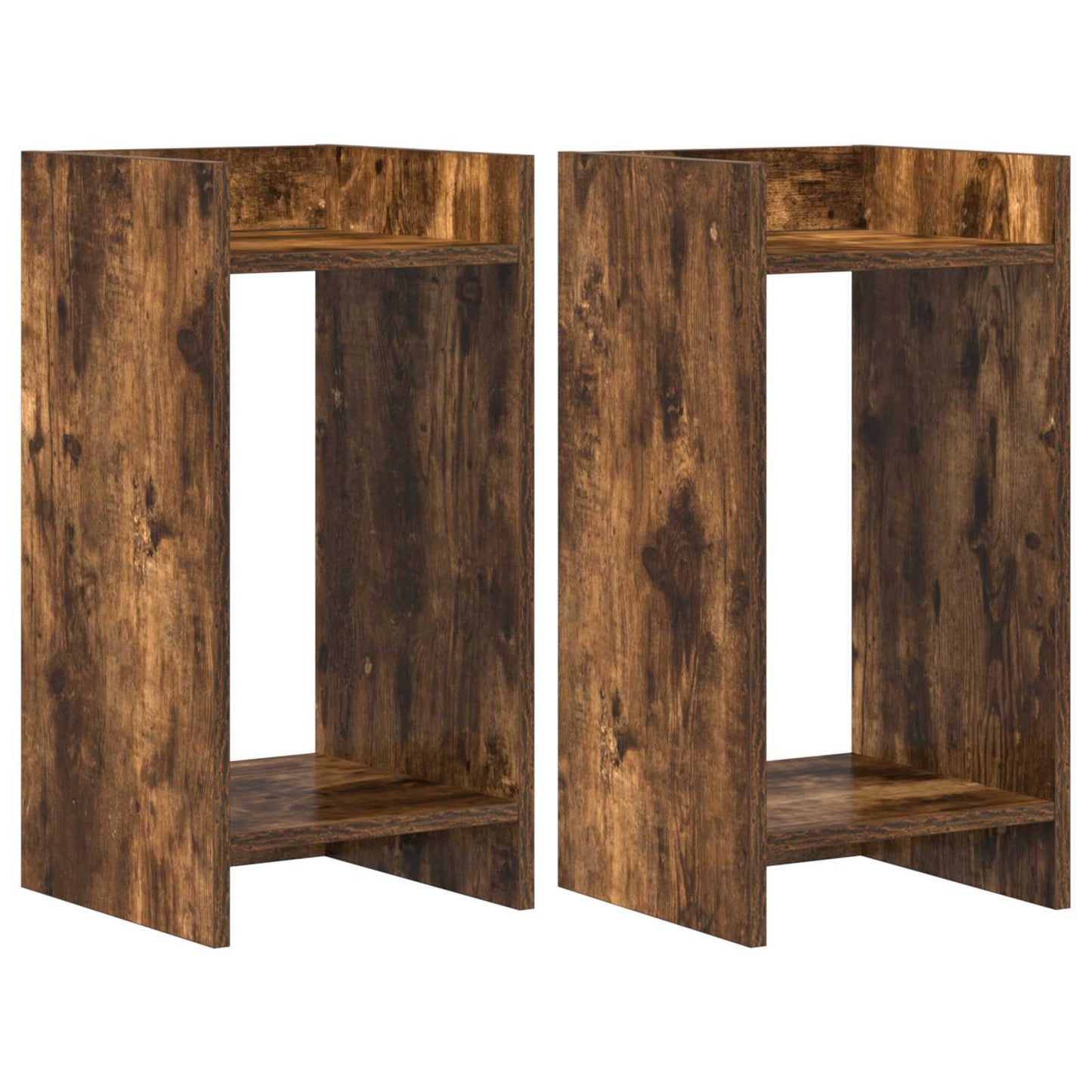 Supporto per piante 2 pcs Quercia Affumicata 30 x 30 x 60 cm | homemem39