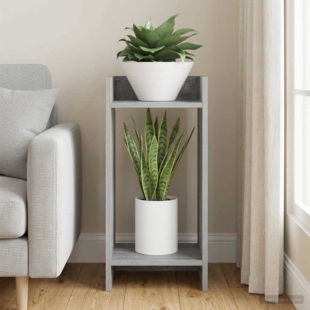 Supporto per piante Sonoma grigia 30 x 30 x 60 cm | homemem39