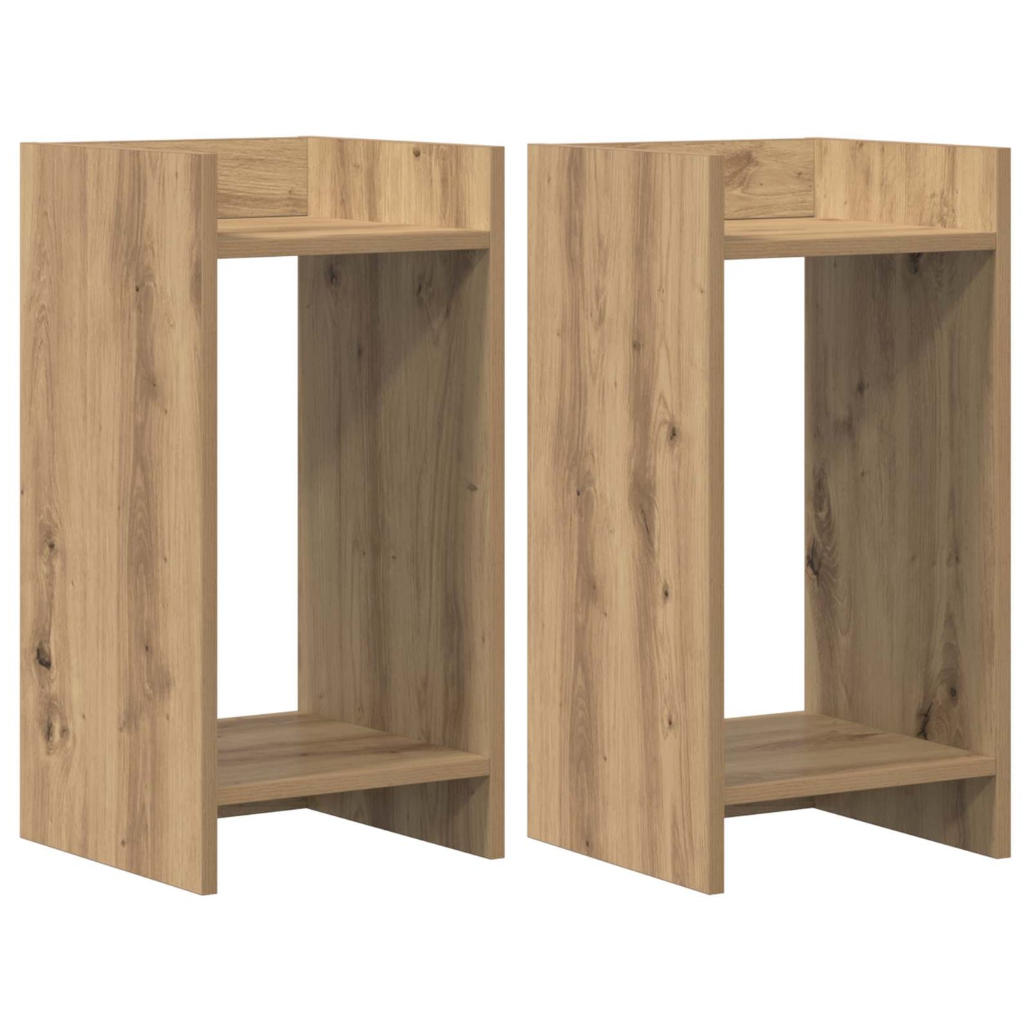 Supporto per piante 2 pcs Rovere Artigianale 30 x 30 x 60 cm | homemem39