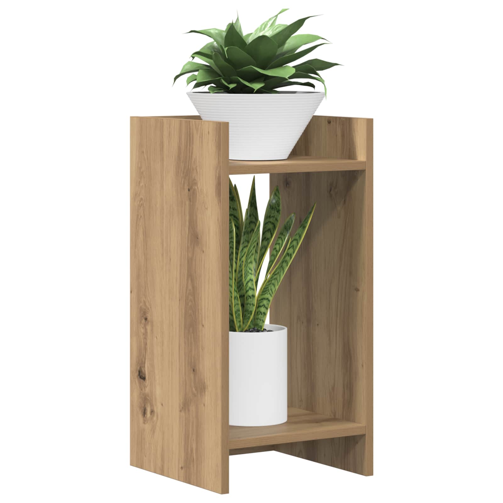 Supporto per piante 2 pcs Rovere Artigianale 30 x 30 x 60 cm | homemem39