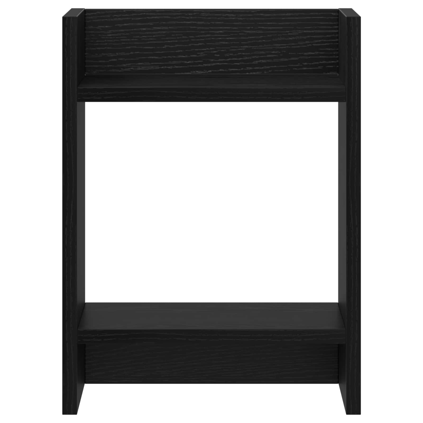 Supporto per piante con lo scaffale Rovere Nero 30 x 30 x 40 cm | homemem39