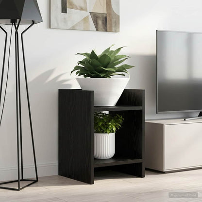 Supporto per piante 2 pcs Rovere Nero 30 x 30 x 40 cm | homemem39