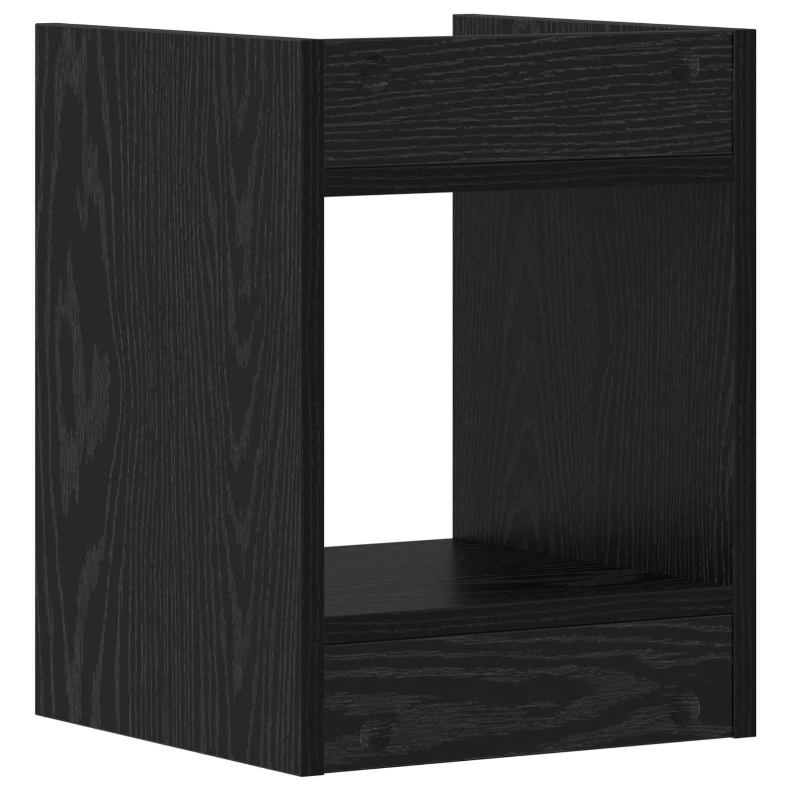 Supporto per piante 2 pcs Rovere Nero 30 x 30 x 40 cm | homemem39