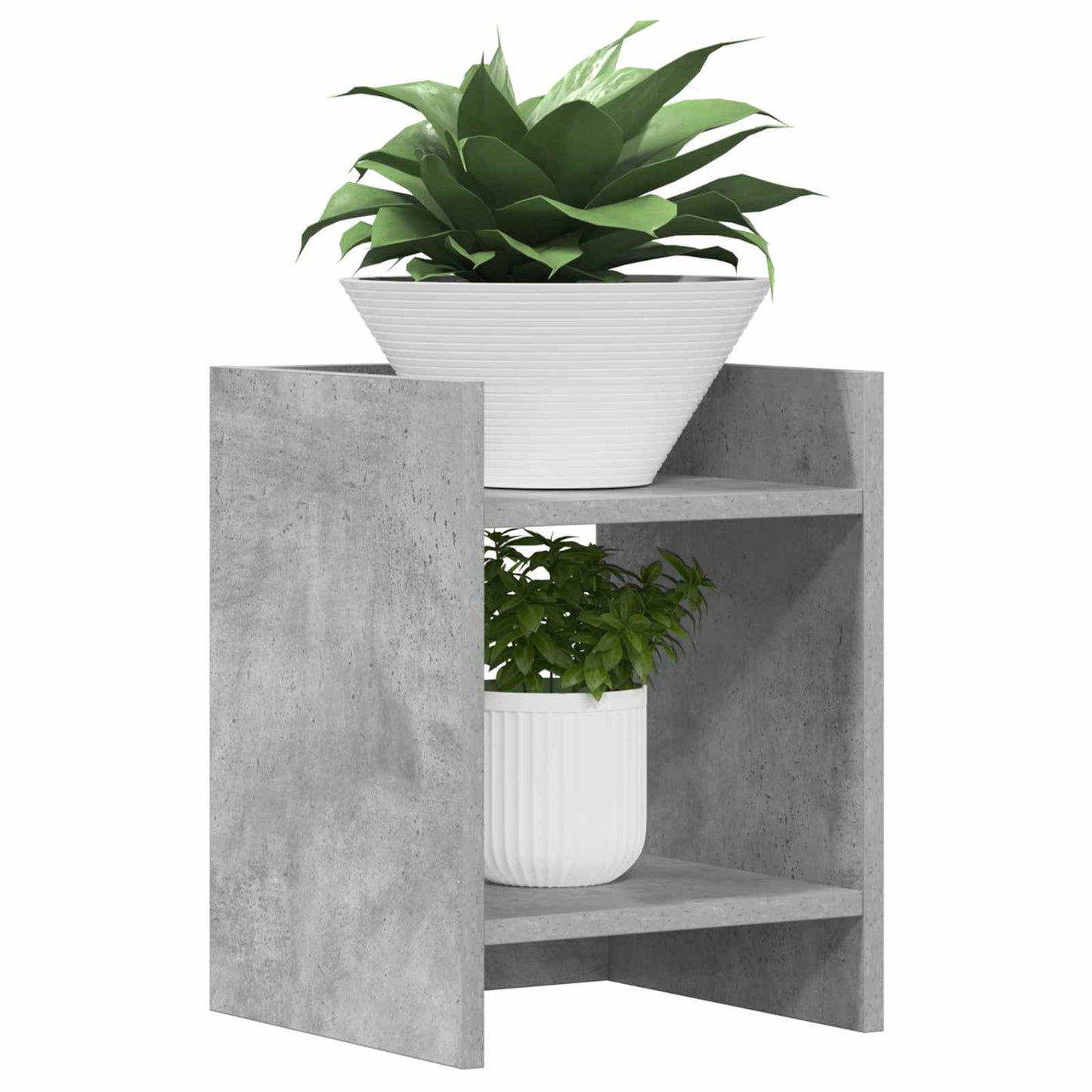 Supporto per piante 2 pcs Grigio Cemento 30 x 30 x 40 cm