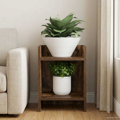 Supporto per piante Quercia Affumicata 30 x 30 x 40 cm | homemem39
