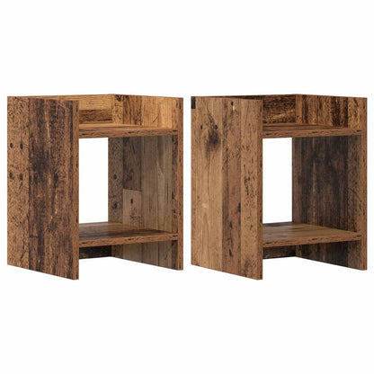 Supporto per piante 2 pcs Legno vecchio 30 x 30 x 40 cm | homemem39
