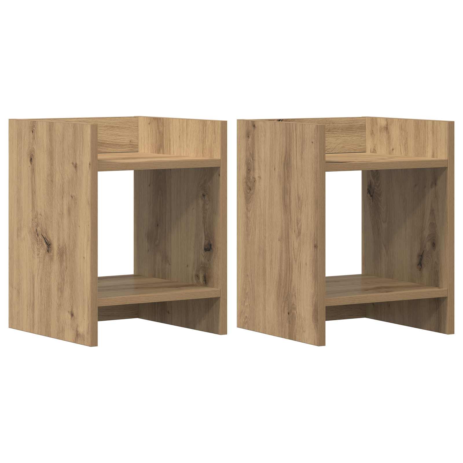 Supporto per piante 2 pcs Rovere Artigianale 30 x 30 x 40 cm | homemem39