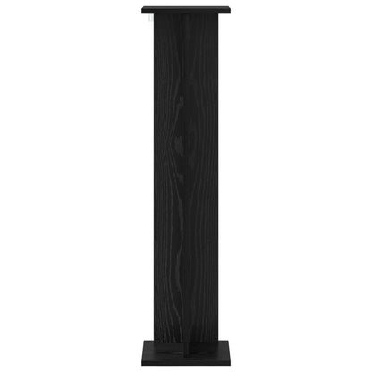 Supporto per piante 2 pcs Rovere Nero 25 x 25,5 x 100,5 cm | homemem39