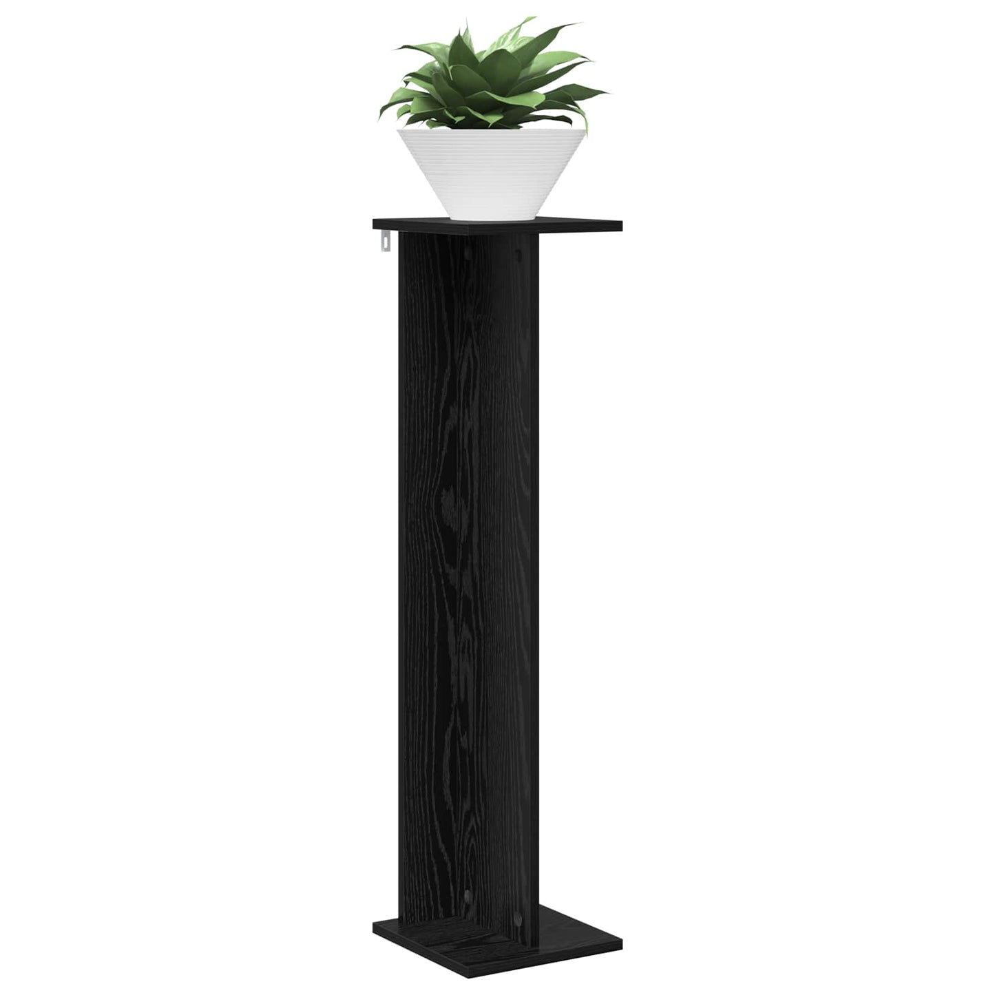 Supporto per piante 2 pcs Rovere Nero 25 x 25,5 x 100,5 cm | homemem39