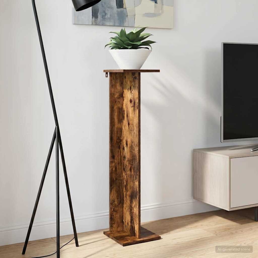 Supporto per piante Quercia Affumicata 25 x 25,5 x 100,5 cm | homemem39