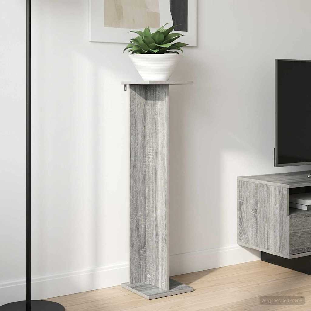 Supporto per piante 2 pcs Sonoma grigia 25 x 25,5 x 100,5 cm | homemem39