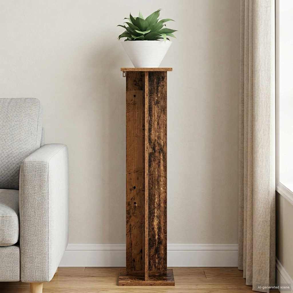 Supporto per piante Legno vecchio 25 x 25,5 x 100,5 cm | homemem39