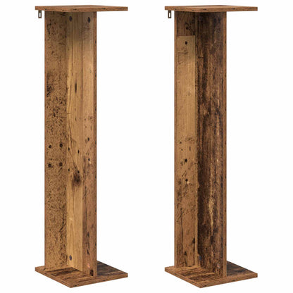 Supporto per piante 2 pcs Legno vecchio 25 x 25,5 x 100,5 cm | homemem39