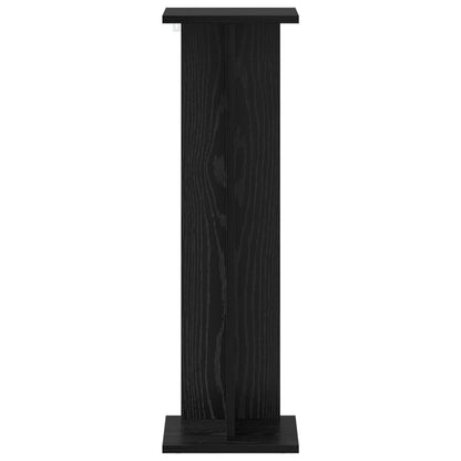 Supporto per piante Rovere Nero 25 x 25,5 x 80,5 cm | homemem39