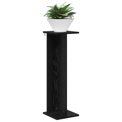 Supporto per piante Rovere Nero 25 x 25,5 x 80,5 cm | homemem39