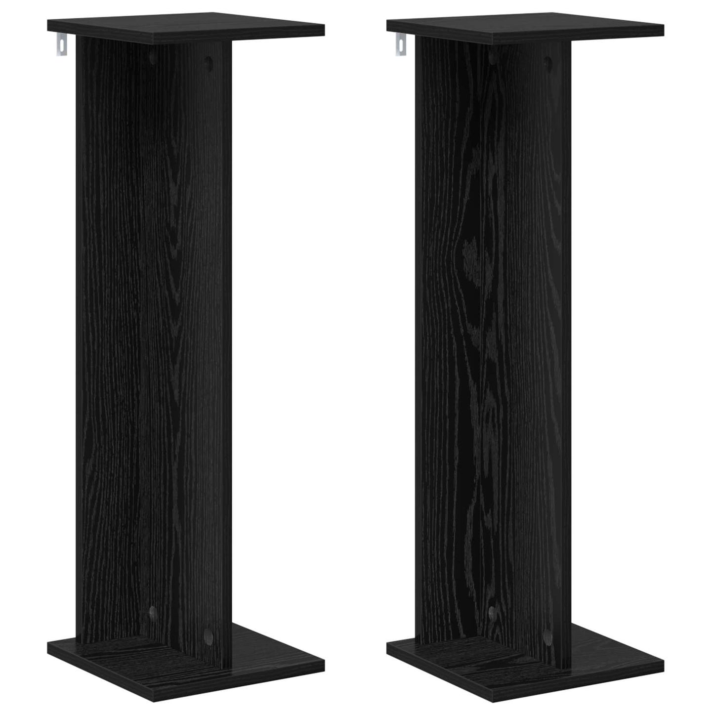 Supporto per piante 2 pcs Rovere Nero 25 x 25,5 x 80,5 cm | homemem39