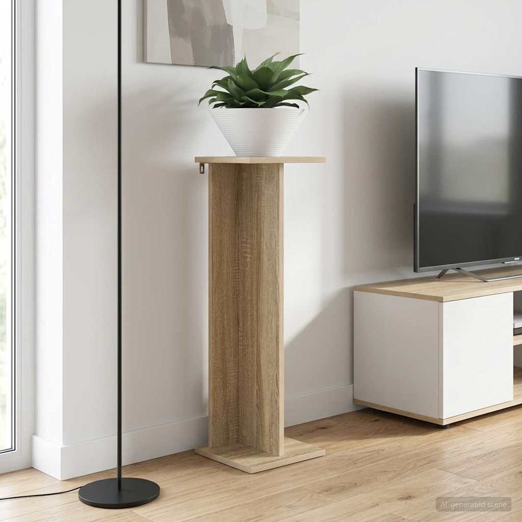 Supporto per piante 2 pcs Rovere Sonoma 25 x 25,5 x 80,5 cm | homemem39