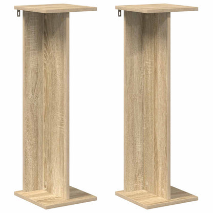 Supporto per piante 2 pcs Rovere Sonoma 25 x 25,5 x 80,5 cm
