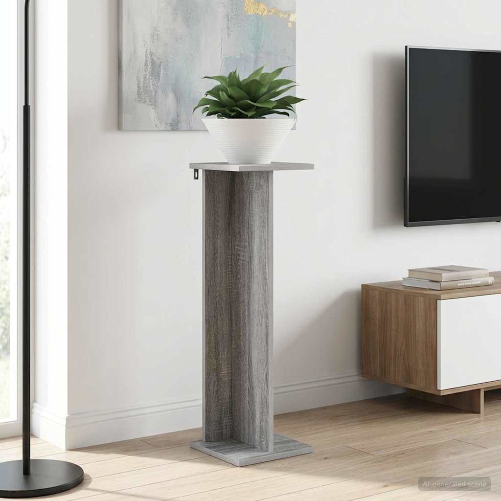 Supporto per piante 2 pcs Sonoma grigia 25 x 25,5 x 80,5 cm | homemem39