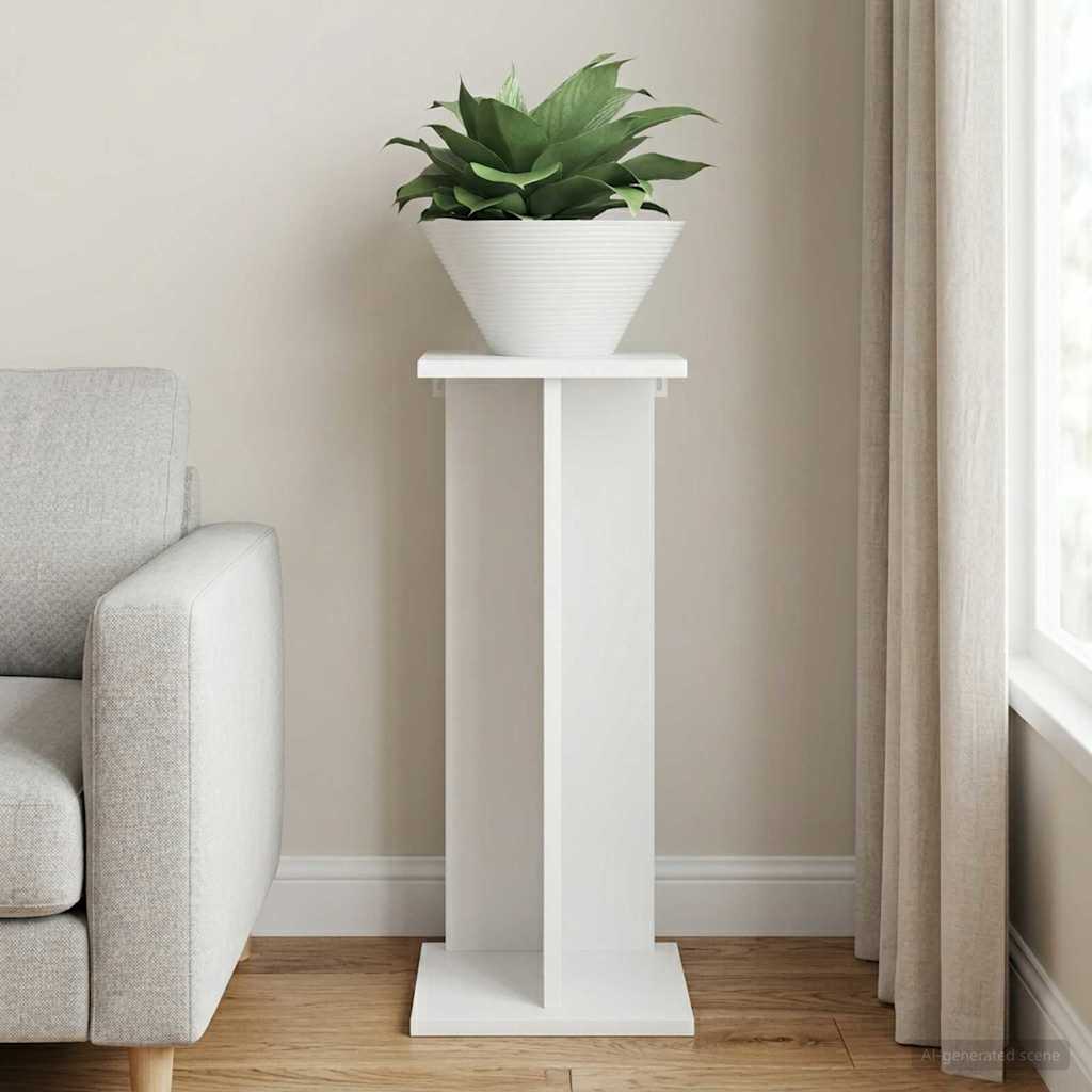 Supporto per piante Bianco 25 x 25,5 x 60,5 cm | homemem39