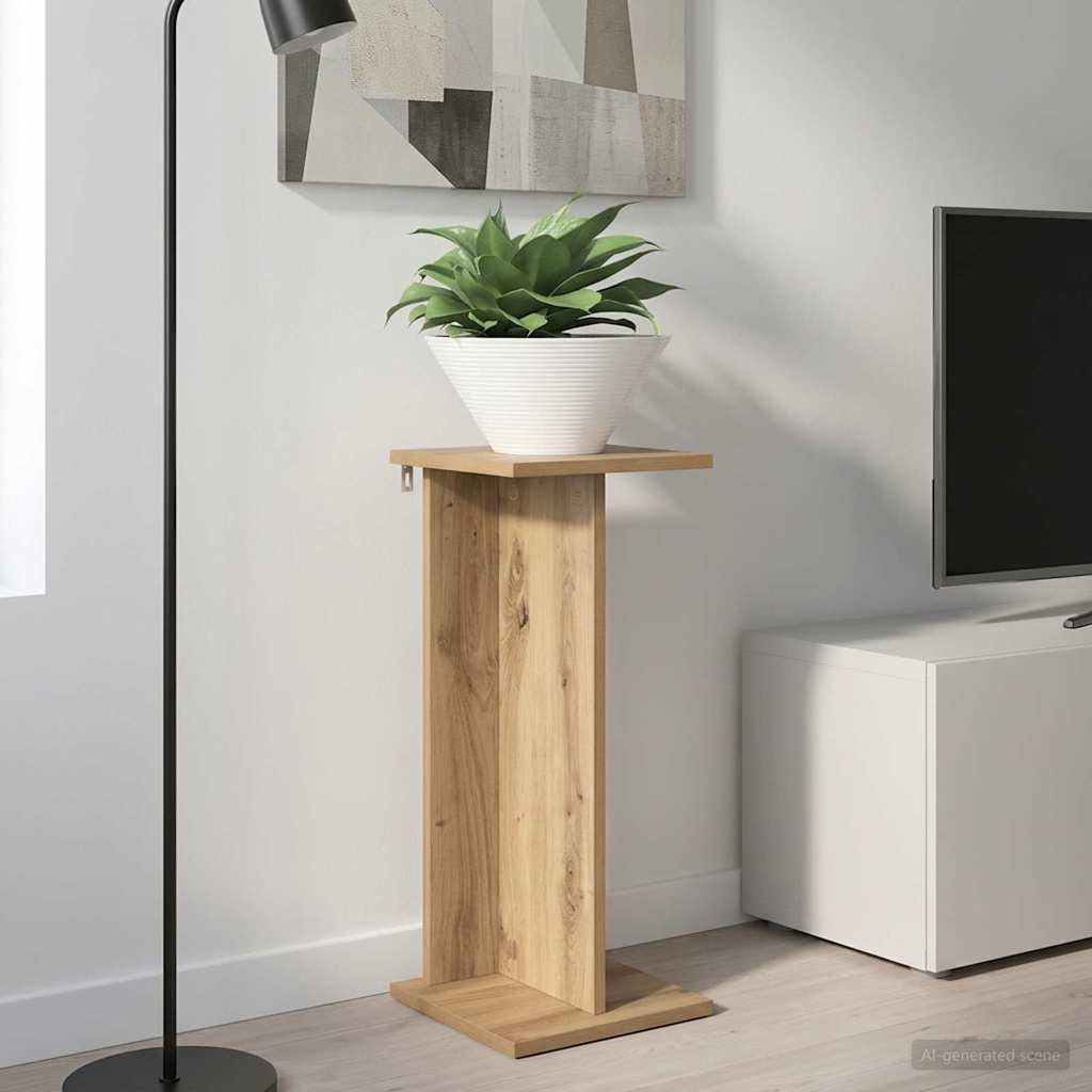 Supporto per piante Rovere Artigianale 25 x 25,5 x 60,5 cm | homemem39