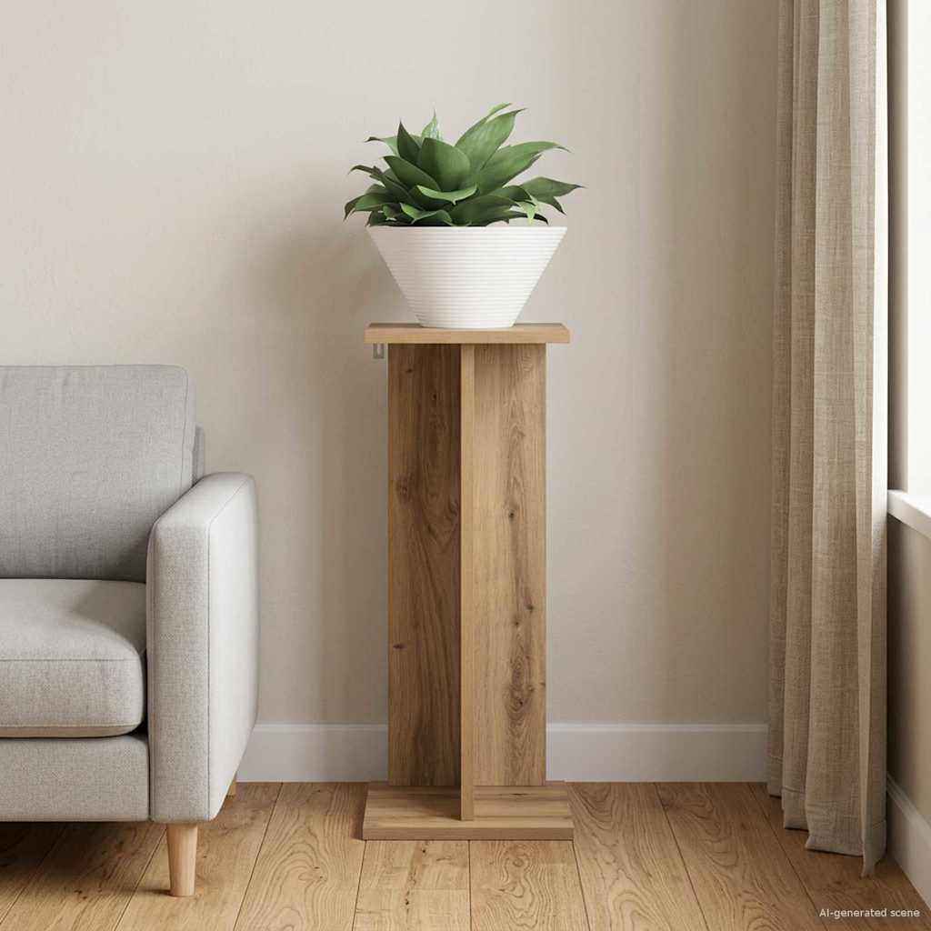 Supporto per piante Rovere Artigianale 25 x 25,5 x 60,5 cm | homemem39