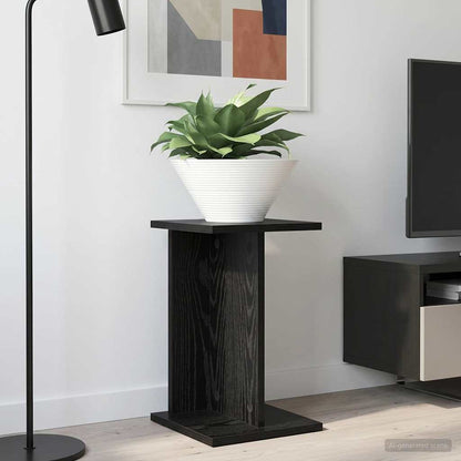 Supporto per piante Rovere Nero 25 x 25,5 x 40,5 cm | homemem39