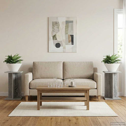 Supporto per piante 2 pcs Sonoma grigia 25 x 25,5 x 40,5 cm | homemem39