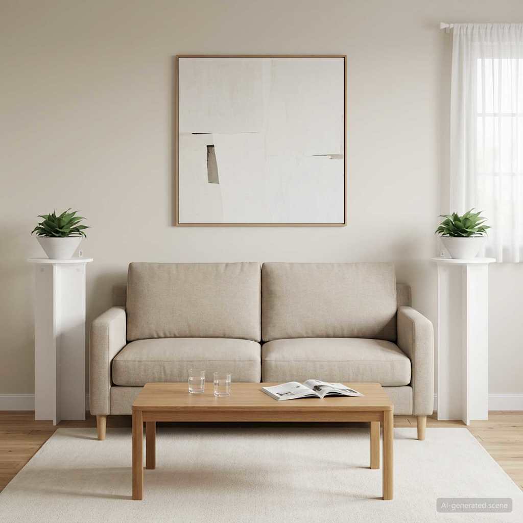 Supporto per piante 2 pcs Bianco Ø40 x 100 cm | homemem39