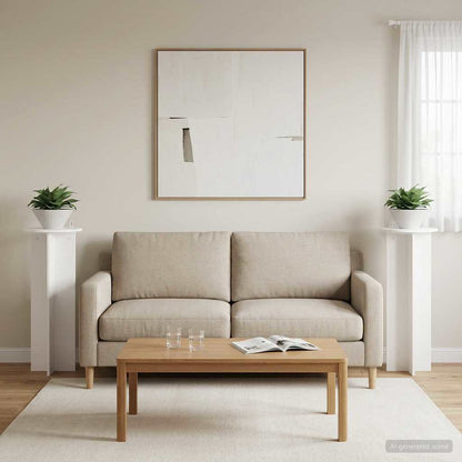 Supporto per piante 2 pcs Bianco Ø40 x 100 cm | homemem39