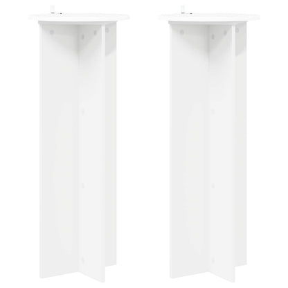 Supporto per piante 2 pcs Bianco Ø40 x 100 cm | homemem39