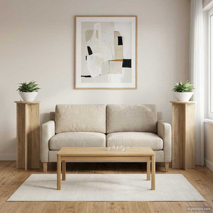 Supporto per piante 2 pcs Rovere Sonoma Ø40 x 100 cm | homemem39