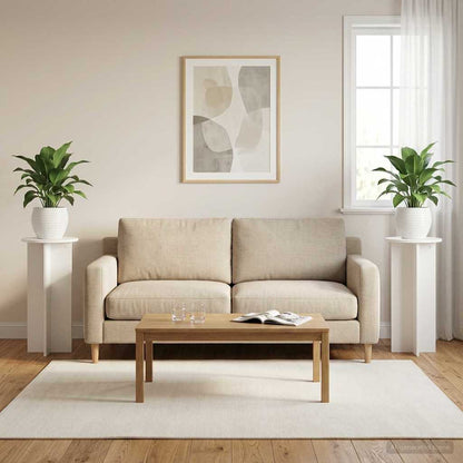 Supporto per piante 2 pcs Bianco Lucido Ø40 x 100 cm | homemem39