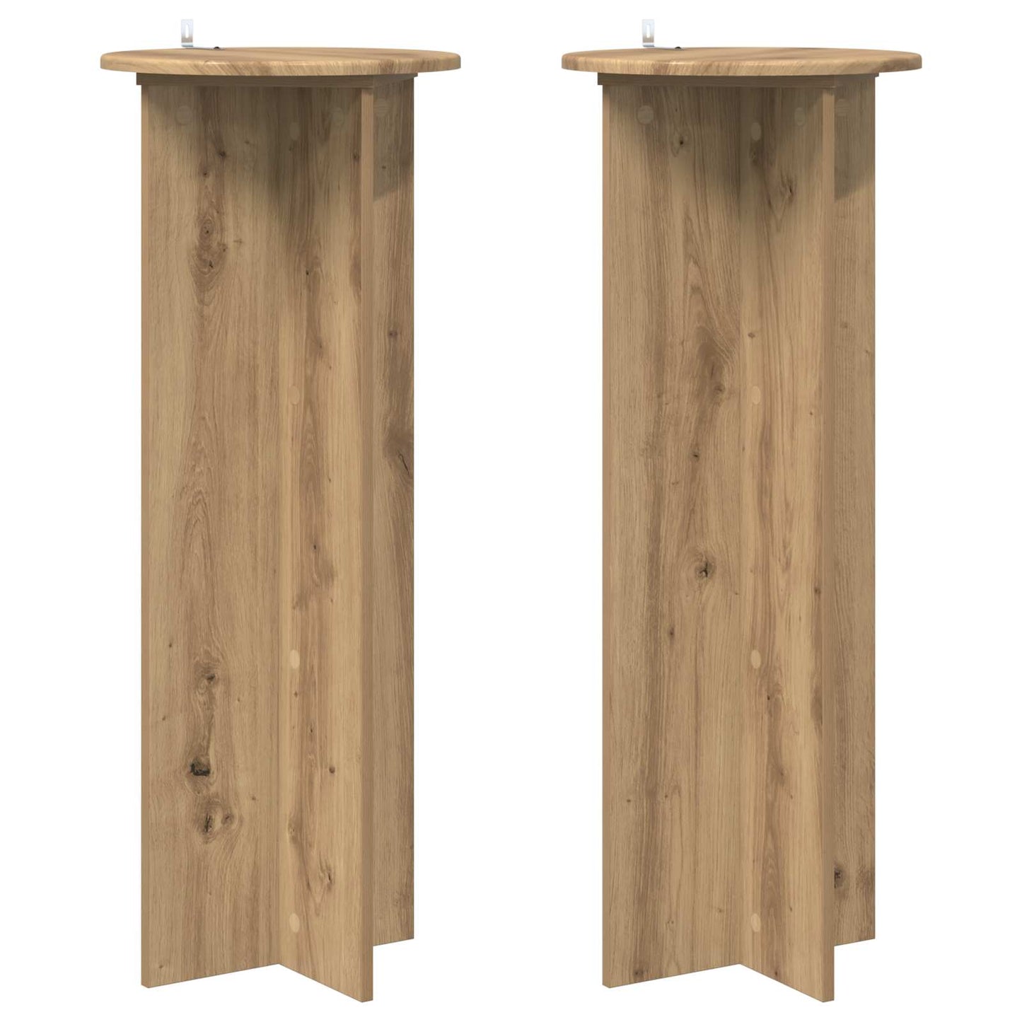 Supporto per piante 2 pcs Rovere Artigianale Ø40 x 100 cm