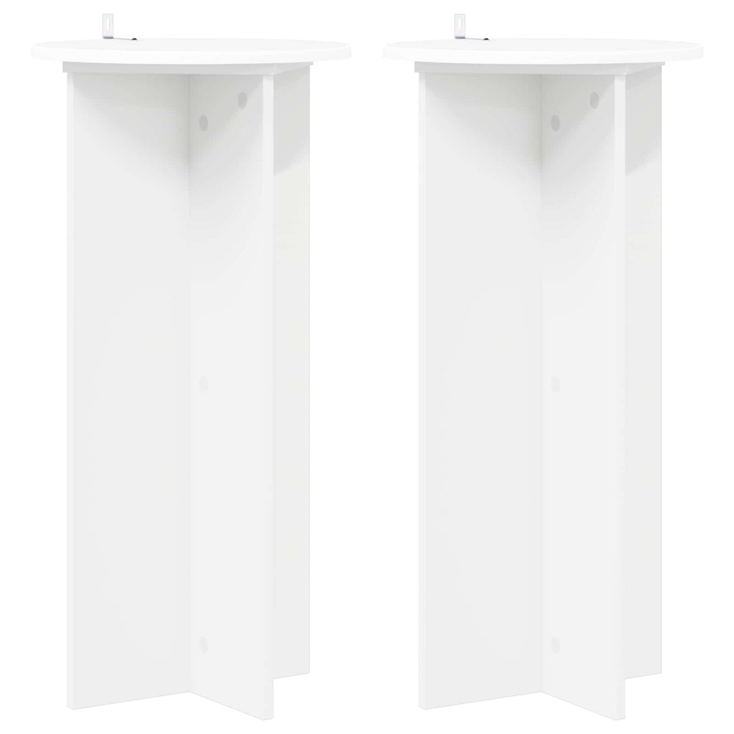 Supporto per piante 2 pcs Bianco Ø40 x 80 cm