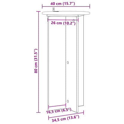 Supporto per piante 2 pz Bianco Ø40 x 80 cm