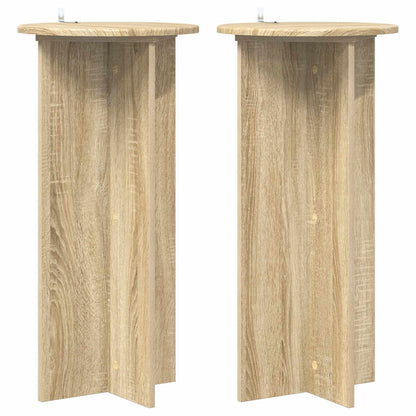Supporto per piante 2 pcs Rovere Sonoma 40 x 40 x 80 cm