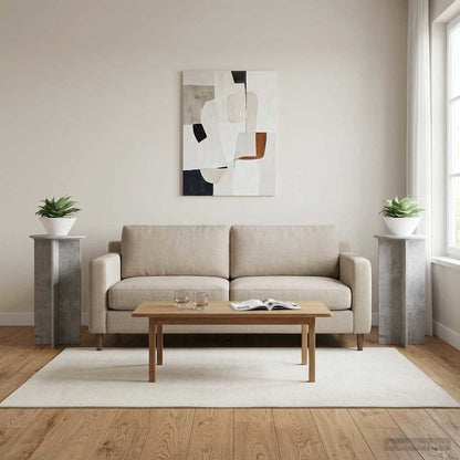 Supporto per piante 2 pcs Grigio Cemento 40 x 40 x 80 cm | homemem39